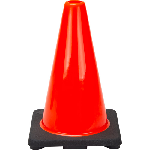 Premium Traffic Cone, 12", Orange Quali-T-Solutions
