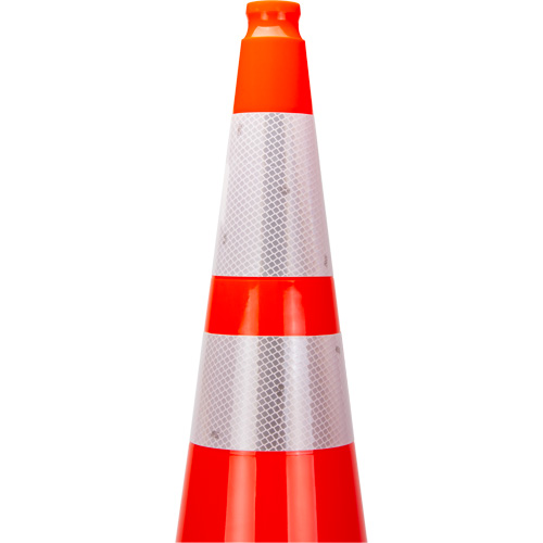 Premium Traffic Cone, 36", Orange, 4" & 6" Reflective Collar(s) Quali-T-Solutions