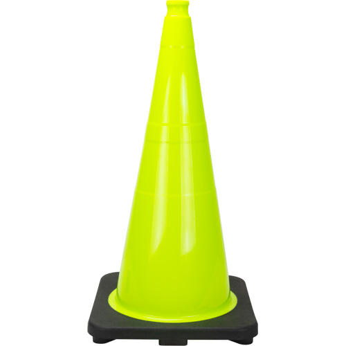 C&ocirc;ne de signalisation de premi&egrave;re qualit&eacute;, 28", Vert lime Quali-T-Solutions