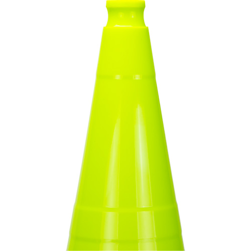 C&ocirc;ne de signalisation de premi&egrave;re qualit&eacute;, 28", Vert lime Quali-T-Solutions
