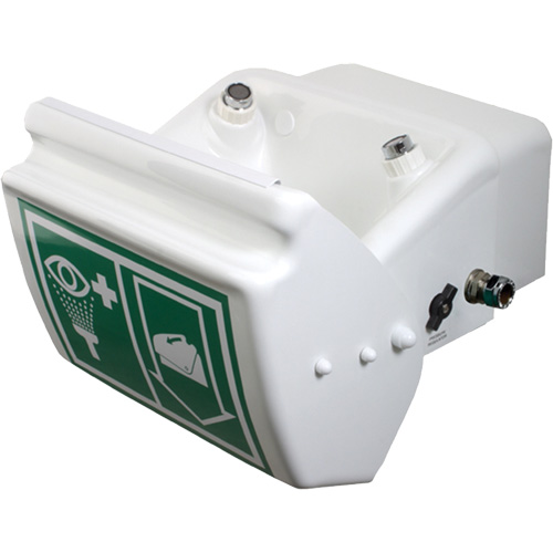 Douche oculaire/faciale, Installation Montage mural, Bol Plastique Quali-T-Solutions