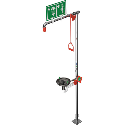 Combination Shower with Open Stainless Steel Bowl & Top Inlet, Pedestal Quali-T-Solutions