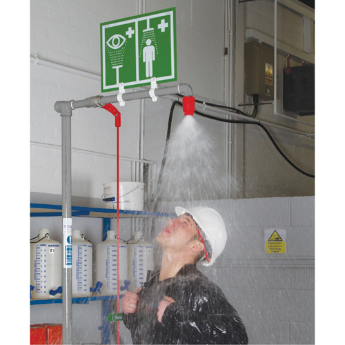 Douche combin&eacute;e avec cuvette ferm&eacute;e en ABS et entr&eacute;e sup&eacute;rieure, Socle Quali-T-Solutions