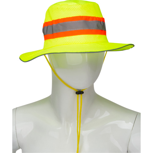 Chapeau de p&ecirc;cheur &agrave; refroidissement par &eacute;vaporation, Lime haute visibilit&eacute; Quali-T-Solutions