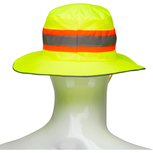 Chapeau de p&ecirc;cheur &agrave; refroidissement par &eacute;vaporation, Lime haute visibilit&eacute; Quali-T-Solutions