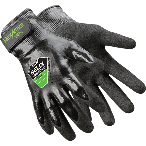 Gants Helix 3027, Taille 6/T-petit, Calibre 21, Rev&ecirc;tement Nitrile, Enveloppe en PEHP, ASTM ANSI niveau A7 Quali-T-Solutions