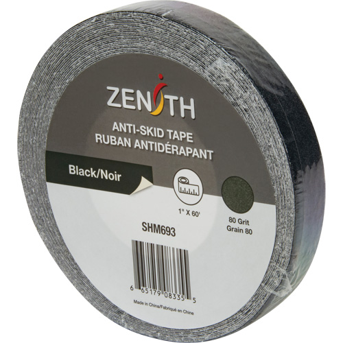 Ruban antid&eacute;rapant, 1" x 60', Noir Quali-T-Solutions