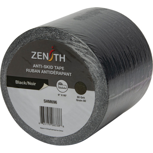 Ruban antid&eacute;rapant, 6" x 60', Noir Quali-T-Solutions