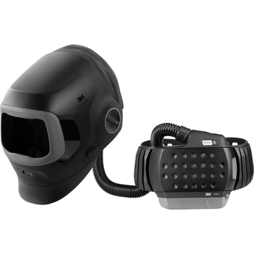 Casque de soudage Speedglas G5-03 Pro-Air avec syst&egrave;me de respirateur d'&eacute;puration d'air propuls&eacute; Adflo — SANS filtre autoassombrissant, Masque de soudage, Pile Lithium-ion Quali-T-Solutions