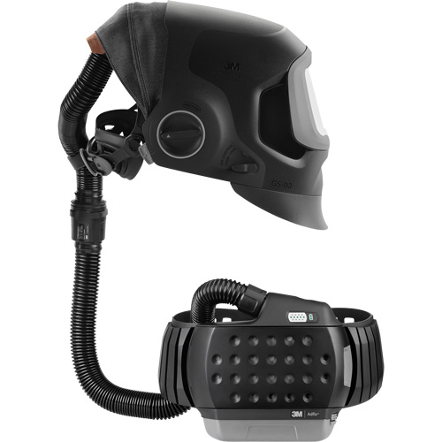 Casque de soudage Speedglas G5-03 Pro-Air avec syst&egrave;me de respirateur d'&eacute;puration d'air propuls&eacute; Adflo — SANS filtre autoassombrissant, Masque de soudage, Pile Lithium-ion Quali-T-Solutions