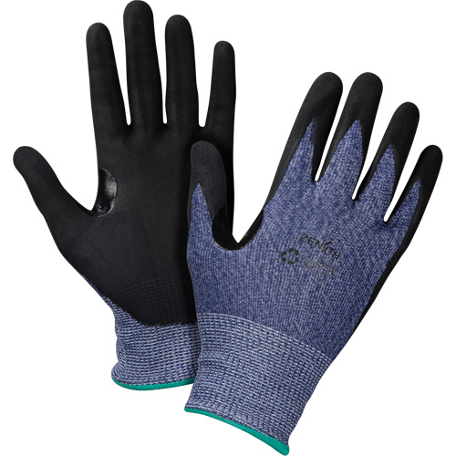 Gants r&eacute;sistant &agrave; la coupe, Taille Grand, Calibre 15, Rev&ecirc;tement Mousse de nitrile, Enveloppe en PEHP, ASTM ANSI niveau A3 Quali-T-Solutions