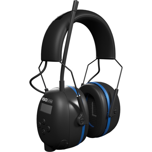 Black & Blue Air Defender AM/FM BT Earmuffs, Headband Style, 25 dB Quali-T-Solutions