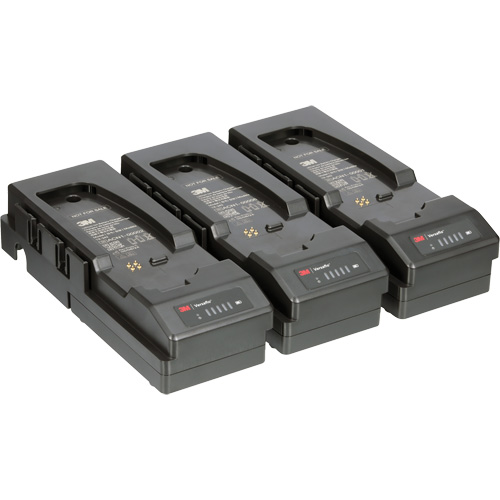 Emballage de chargeur de pile &agrave; trois postes Versaflo  pour APR motoris&eacute; TR-300+ Quali-T-Solutions