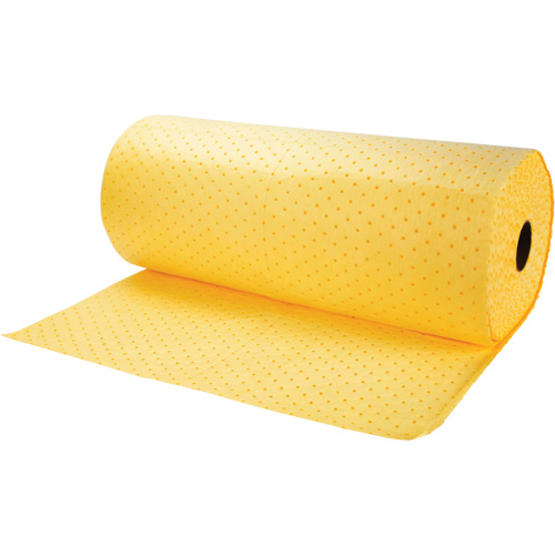 Rouleaux absorbants li&eacute;es, Lourd, 150' lo x 30" la, Absorption 20 gal. Quali-T-Solutions