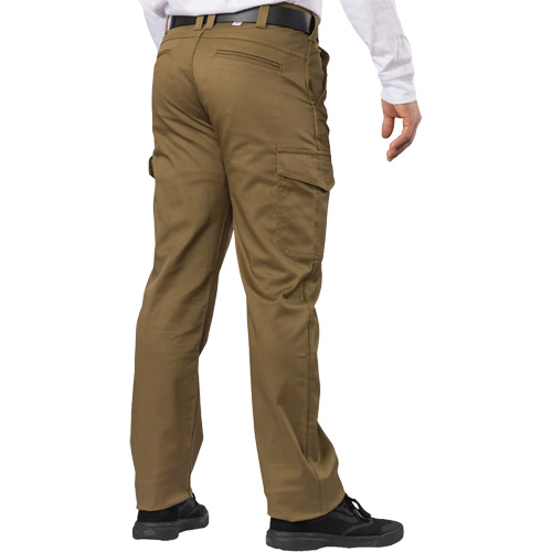 Big Flex Cargo Pants, Poly-Cotton/Spandex, Military Olive Green, Size 46, 30 Inseam Quali-T-Solutions