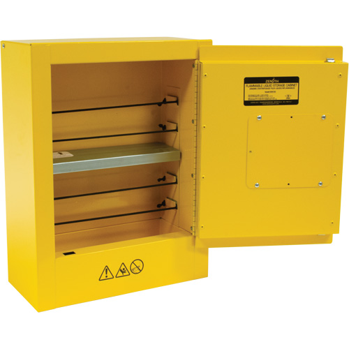 Armoire de s&eacute;curit&eacute; miniature pour produits inflammables, 2 gal., 1 Porte(s), 17" La x 22" h x 8" p Quali-T-Solutions