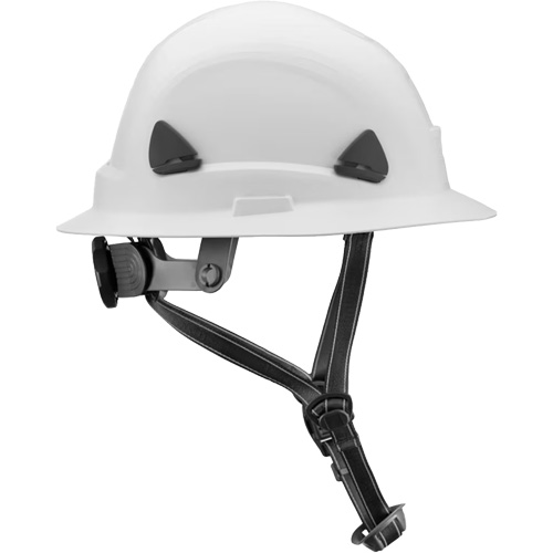 Casque Fibre Metal de style escalade avec bordure compl&egrave;te, R&eacute;pond aux normes CSA type 2, Suspension Rochet, Non ventil&eacute; Quali-T-Solutions