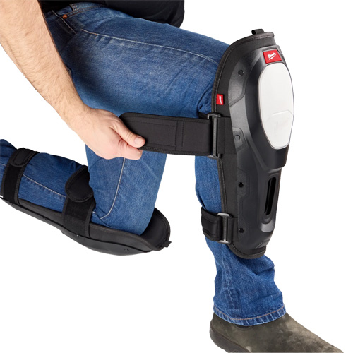 Dynamic Flooring Knee Pad, Hook and Loop Style, Plastic Caps, Foam Pads Quali-T-Solutions