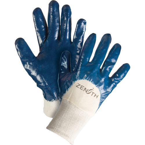 Gants &agrave; doublure interlock de poids moyen, 10/T-Grand, R&ecirc;vetement Nitrile, Enveloppe en Coton Quali-T-Solutions