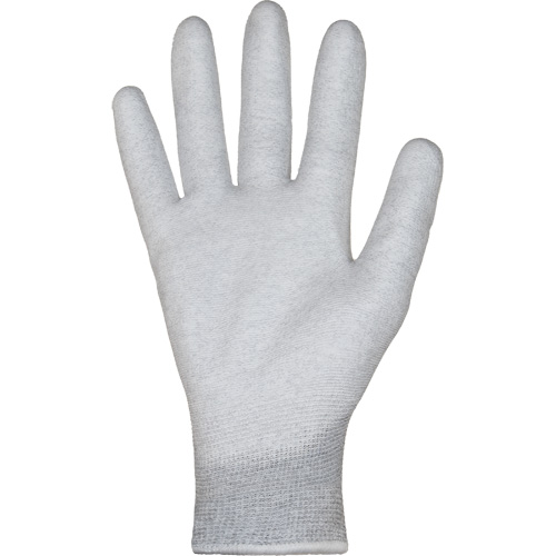 Gants blancs KnitActiv dissipatifs &eacute;lectrostatiques et peu pelucheux, 5, R&ecirc;vetement Polyur&eacute;thane, Calibre 13, Enveloppe en Nylon/Coton Quali-T-Solutions