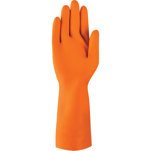 AlphaTec&reg; 87-208 Heavy-Duty Chemical-Resistant Gloves, Size 7, 12.8" L, Rubber Latex, Cotton/Flock-Lined Inner Lining, 29.5-mil Quali-T-Solutions