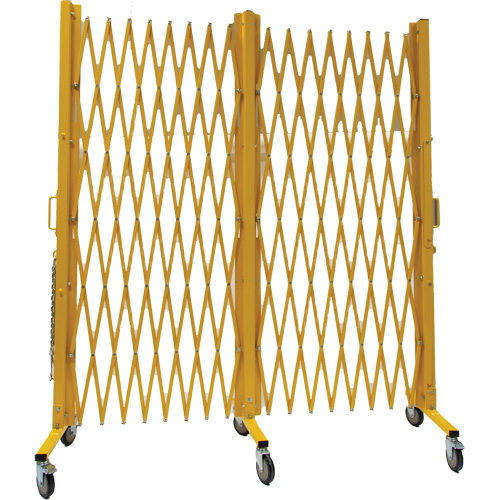 Barri&egrave;re extensible, 84" h x 20' lo, Jaune Quali-T-Solutions