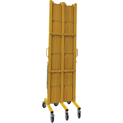 Barri&egrave;re extensible, 84" h x 20' lo, Jaune Quali-T-Solutions