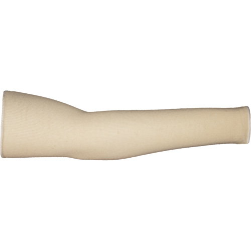 Manchette de protection pour des t&acirc;ches &agrave; faible risque PKCW KnitActiv –  emballage pour machines distributrices, 18", Coton, Beige Quali-T-Solutions