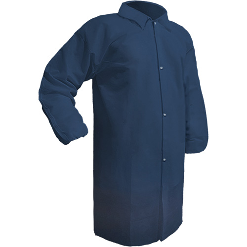 Care Lab Coat, Polypropylene, Medium, Blue Quali-T-Solutions