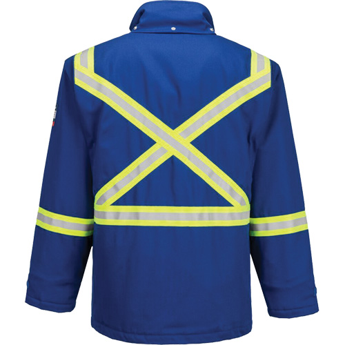 Bizflame&reg; 88/12 Insulated Winter Parka, Blue, Small Quali-T-Solutions
