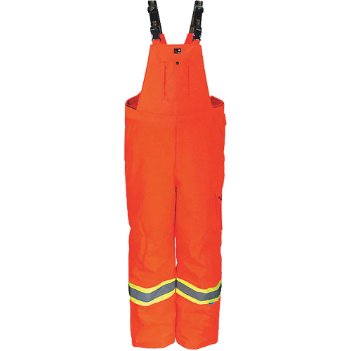 Heavy-Duty FR-Treated Journeyman 300D Trilobal Rip-Stop Coveralls, Polyester, Small, High Visibility Orange Quali-T-Solutions