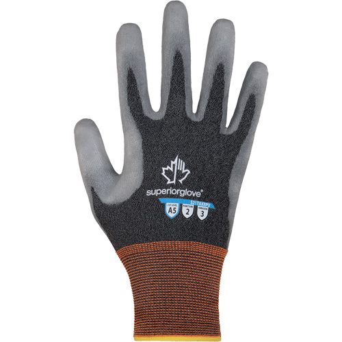 Dexterity Pro S21TAXRPU Cut Protection Gloves, Size 11, 21 Gauge, Polyurethane Coated, Nylon/TenActiv Shell, ASTM ANSI Level A5 Quali-T-Solutions