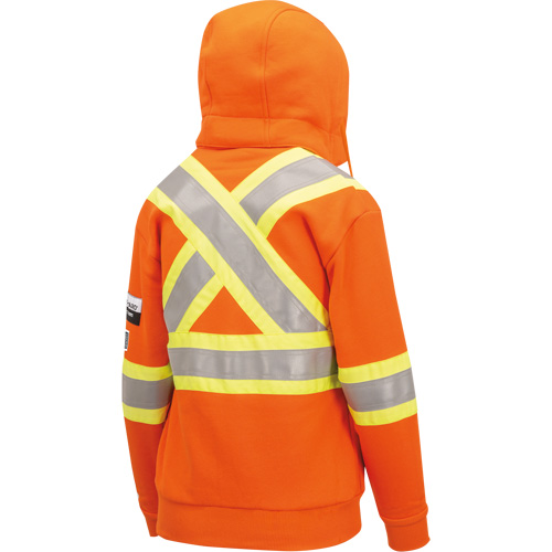 Chandail lourd avec capuchon, Femmes, T-petit, Orange haute visibilit&eacute; Quali-T-Solutions