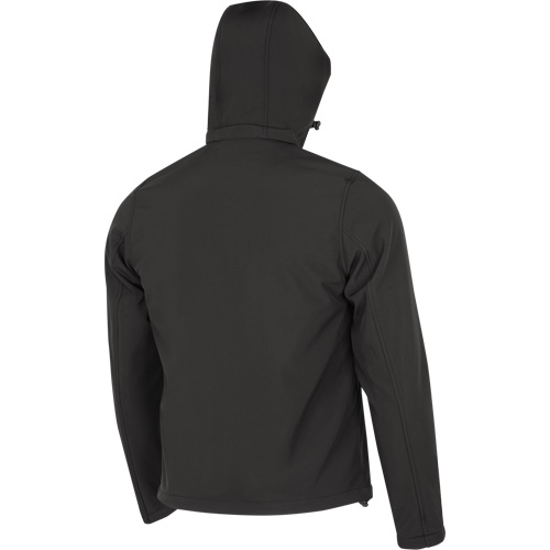 Heated Soft-Shell Jacket, Men's, Small, Black Quali-T-Solutions