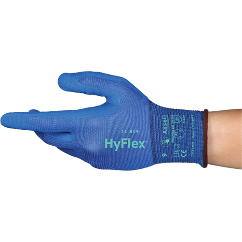 Gants Hyflex 11-814, Taille 5/2T-petit, Calibre 18, Rev&ecirc;tement Mousse de nitrile, Enveloppe en Nylon/Spandex, ASTM ANSI niveau A1/EN 388 niveau 1/EN 388 niveau A Quali-T-Solutions