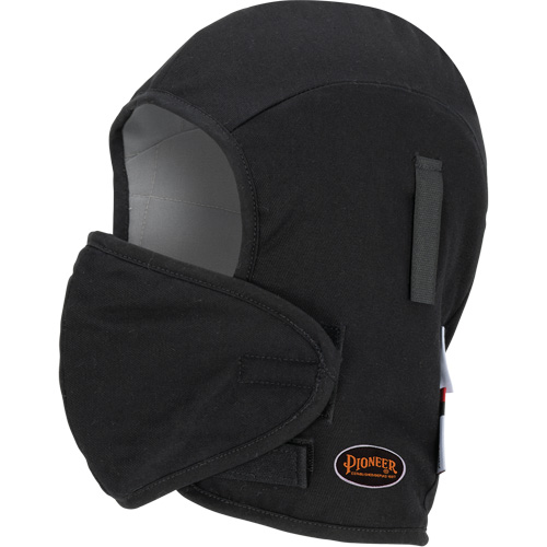 Doublure matelass&eacute;e ignifug&eacute;e Pioneer 766A pour casque de s&eacute;curit&eacute; avec embout buccal amovible, Noir/Gris, Coton/FR-Tech/Modacrylique/Nylon Quali-T-Solutions