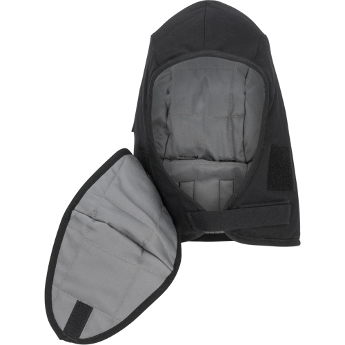 Doublure matelass&eacute;e ignifug&eacute;e Pioneer 766A pour casque de s&eacute;curit&eacute; avec embout buccal amovible, Noir/Gris, Coton/FR-Tech/Modacrylique/Nylon Quali-T-Solutions