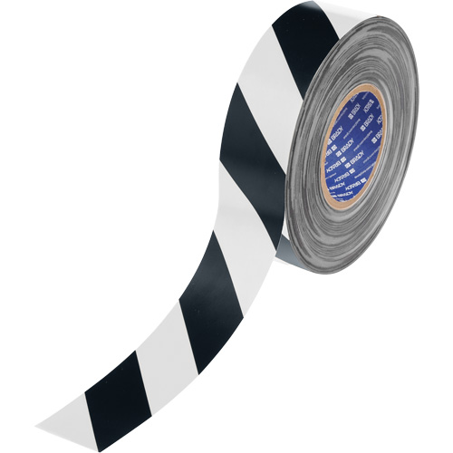 ToughStripe&reg; Max Floor Marking Tape, 2" x 100', Polyester, Black and White Quali-T-Solutions