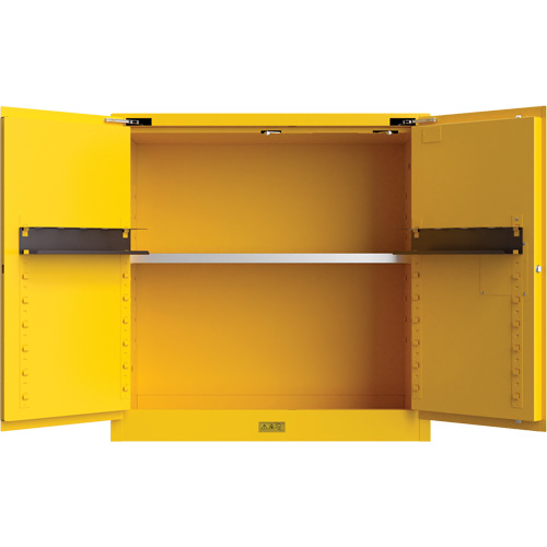 Utili-Guard+ Flammable Safety Cabinet, 30 gal., 1 Door, 43" W x 44" H x 22" D Quali-T-Solutions