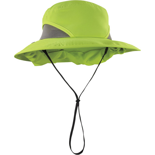 Chapeau de garde forestier 8934 Chill-Its avec prot&egrave;ge-nuque, grand/tr&egrave;s-grand, Lime haute visibilit&eacute; Quali-T-Solutions