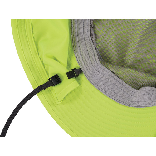 Chapeau de garde forestier 8934 Chill-Its avec prot&egrave;ge-nuque, grand/tr&egrave;s-grand, Lime haute visibilit&eacute; Quali-T-Solutions