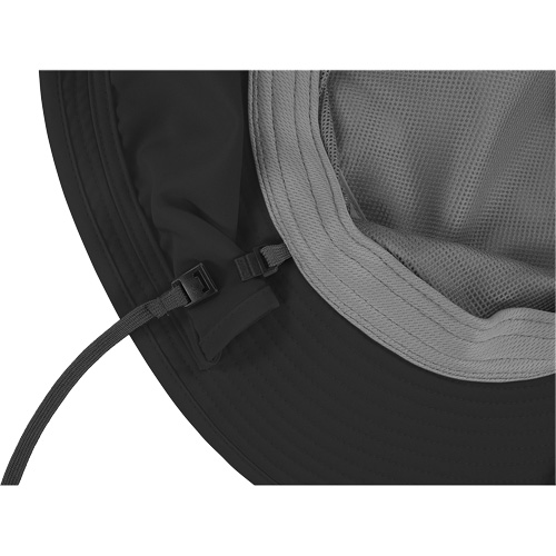 Chapeau de garde forestier 8934 Chill-Its avec prot&egrave;ge-nuque, petit/moyen, Noir Quali-T-Solutions