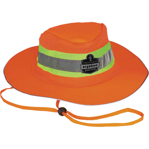 GloWear 8935 Ranger Sun Hat, Small/Medium, High Visibility Orange, Polyester Quali-T-Solutions