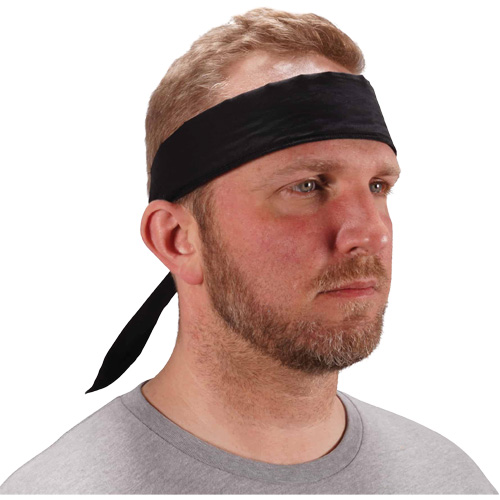 Bandeau de refroidissement Chill-Its 6702 avec polym&egrave;res int&eacute;gr&eacute;s et fermeture &agrave; nouer, Noir Quali-T-Solutions