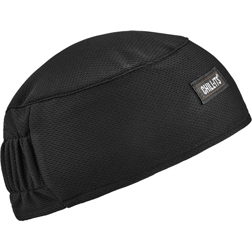 Chill-Its 6630 High-Performance Skull Cap with Terry Cloth Sweatband, Black Quali-T-Solutions