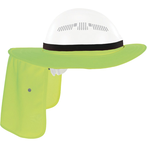 Visi&egrave;re universelle avec protection de la nuque pour casque de s&eacute;curit&eacute; Chill-Its 6661, Lime haute visibilit&eacute; Quali-T-Solutions