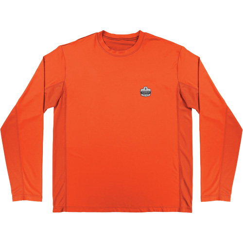 Chill-Its 6689 Cooling Long Sleeve Sun Shirt with UV Protection, Orange, Small Quali-T-Solutions