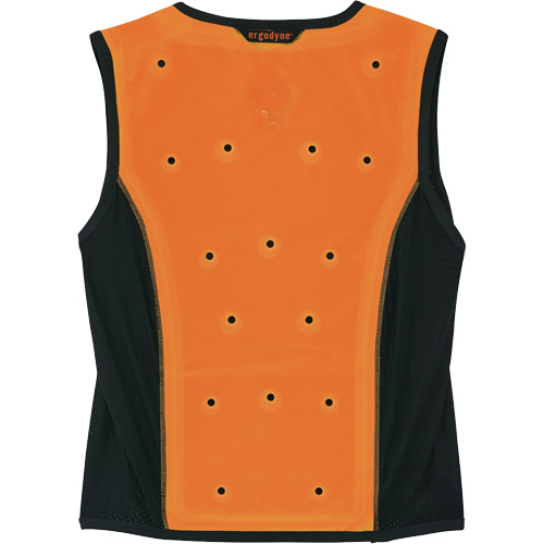 Veste de refroidissement &eacute;vaporatif Chill-Its 6685 avec fermeture &agrave; glissi&egrave;re, Moyen, Orange Quali-T-Solutions