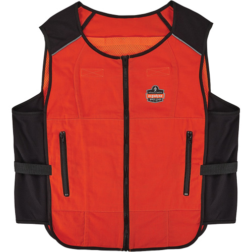 Veste de refroidissement &agrave; changement de phase l&eacute;g&egrave;re Chill-Its 6255 (veste seulement), 2T-grand/3T-grand, Orange Quali-T-Solutions