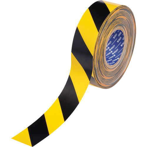 ToughStripe&reg; Max Floor Marking Tape, 2" x 100', Polyester, Black and Yellow Quali-T-Solutions